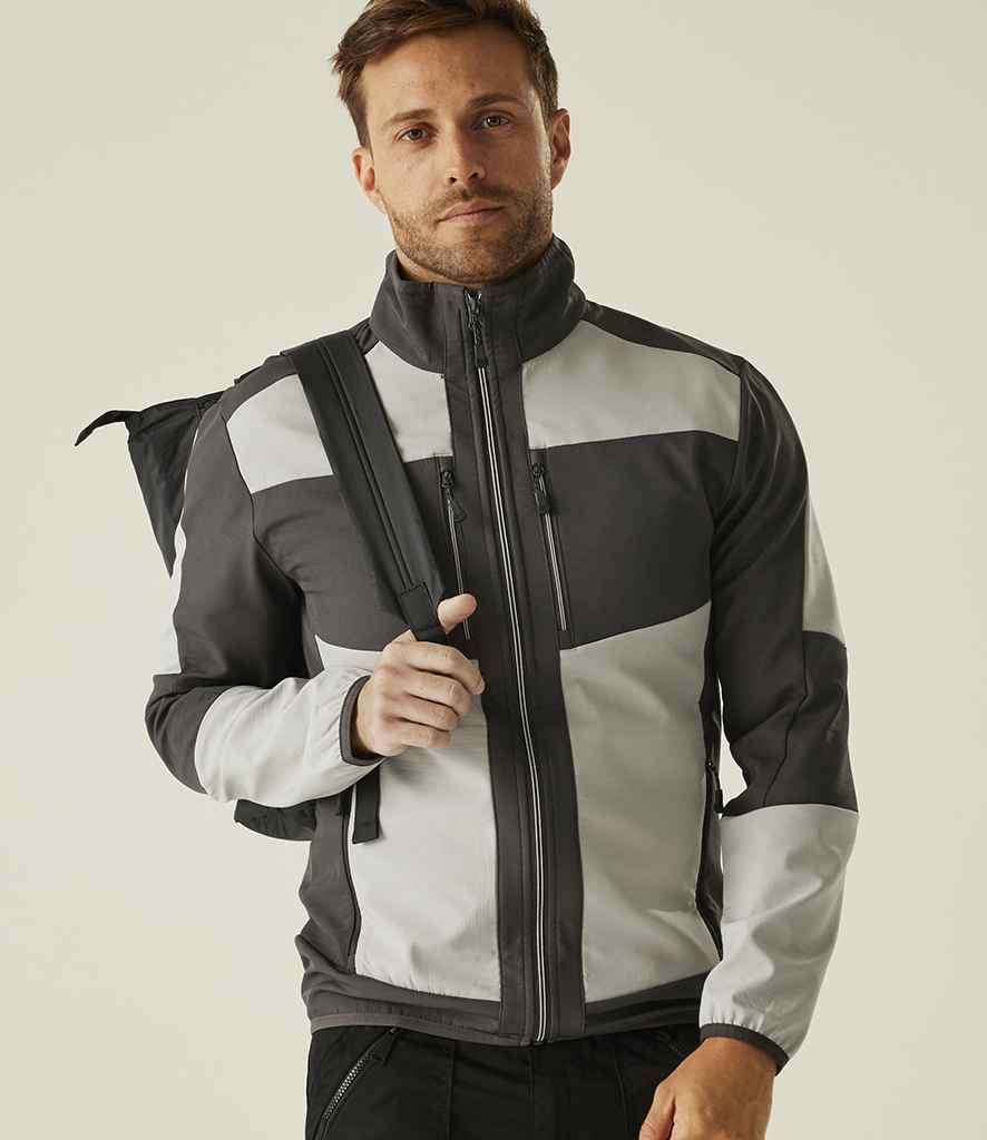 Regatta Professional Regatta E-Volve Unisex Two Layer Soft Shell Jacket Mineral Grey/Ash