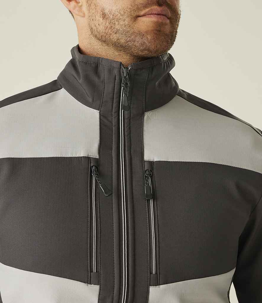 Regatta Professional Regatta E-Volve Unisex Two Layer Soft Shell Jacket Mineral Grey/Ash