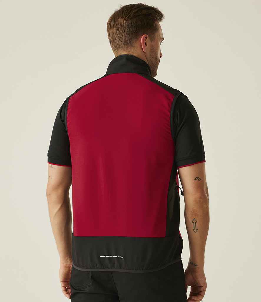 Regatta Professional Regatta E-Volve Unisex Two Layer Soft Shell Bodywarmer Classic Red/Black