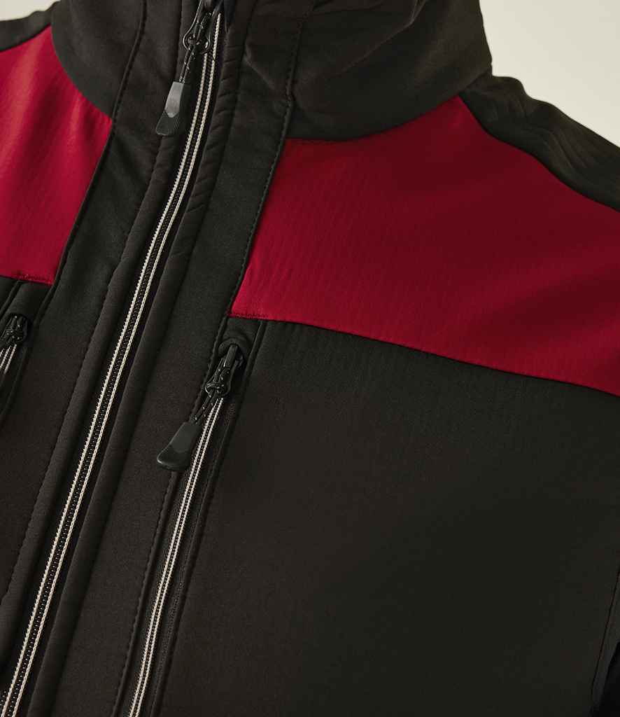 Regatta Professional Regatta E-Volve Unisex Two Layer Soft Shell Bodywarmer Classic Red/Black