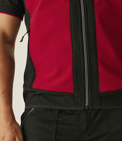 Regatta Professional Regatta E-Volve Unisex Two Layer Soft Shell Bodywarmer Classic Red/Black