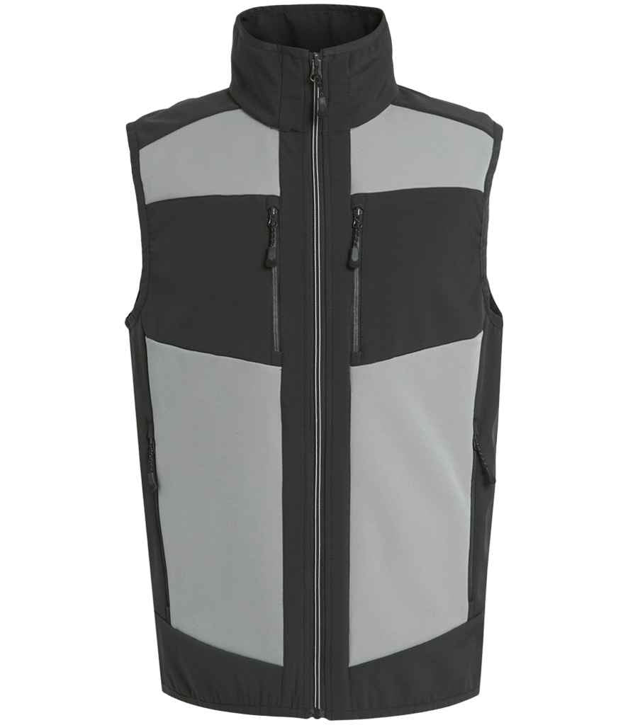 Regatta E-Volve Unisex Two Layer Soft Shell Bodywarmer in Mineral Grey/Ash