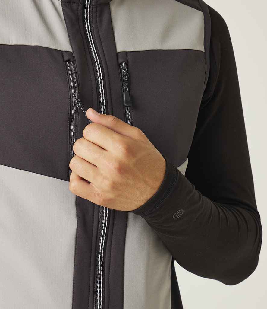 Regatta Professional Regatta E-Volve Unisex Two Layer Soft Shell Bodywarmer Mineral Grey/Ash