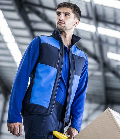 Regatta Professional Regatta E-Volve Unisex Two Layer Soft Shell Bodywarmer Strong Blue/Navy