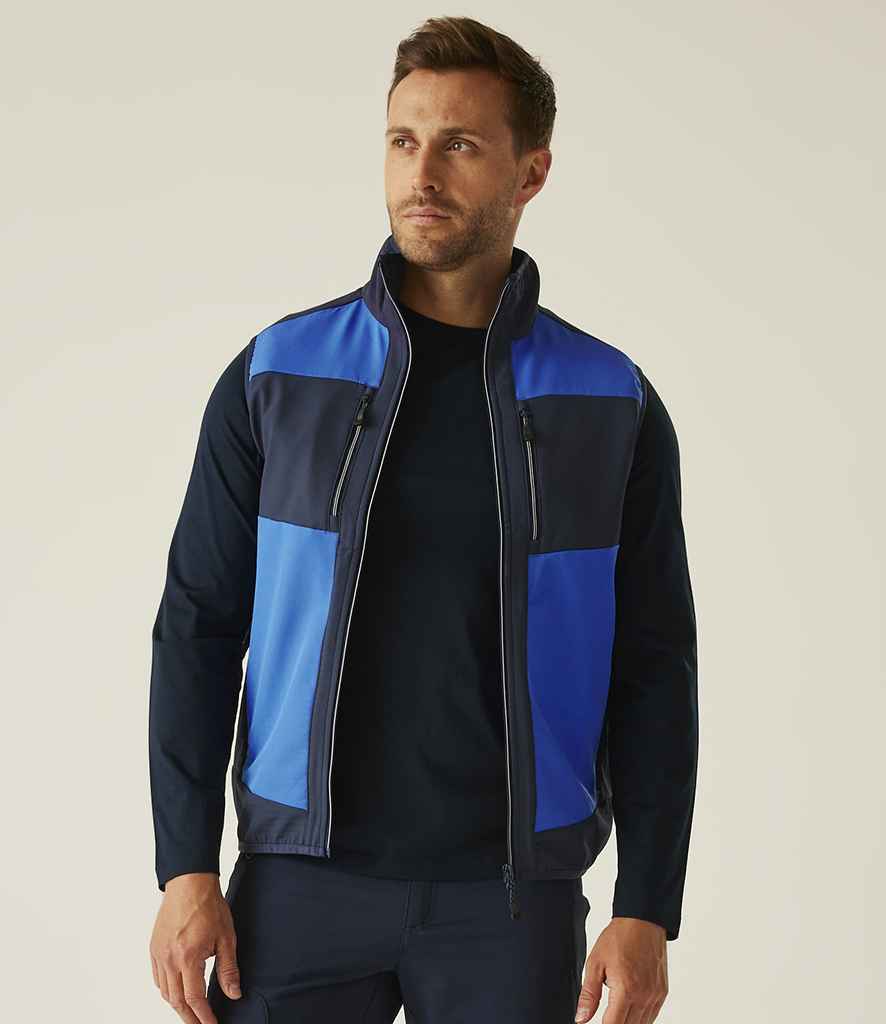 Regatta Professional Regatta E-Volve Unisex Two Layer Soft Shell Bodywarmer Strong Blue/Navy