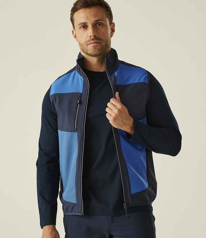 Regatta Professional Regatta E-Volve Unisex Two Layer Soft Shell Bodywarmer Strong Blue/Navy