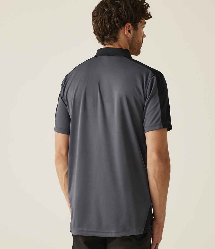 Regatta Professional Regatta Contrast Quick Wicking Piqué Polo Shirt Seal Grey/Black
