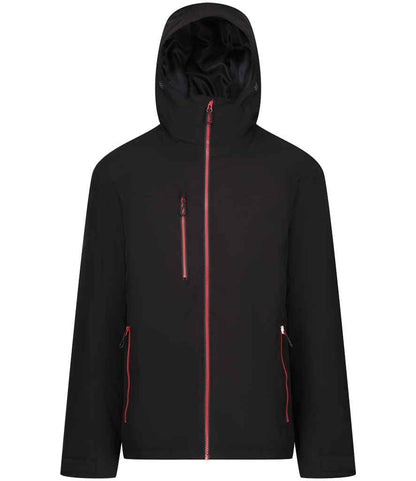 Regatta Navigate Waterproof Insulated Jacket in Black/Classic Red