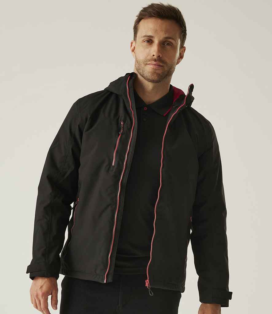 Regatta Professional Regatta Navigate Waterproof Insulated Jacket Black/Classic Red