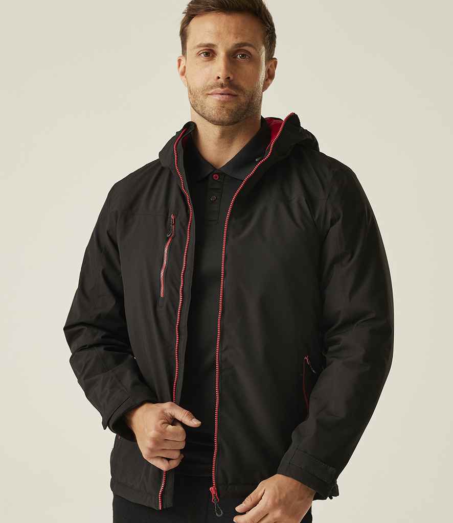 Regatta Professional Regatta Navigate Waterproof Insulated Jacket Black/Classic Red
