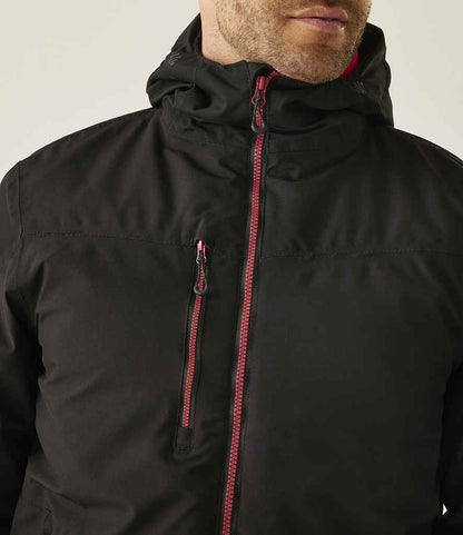 Regatta Professional Regatta Navigate Waterproof Insulated Jacket Black/Classic Red