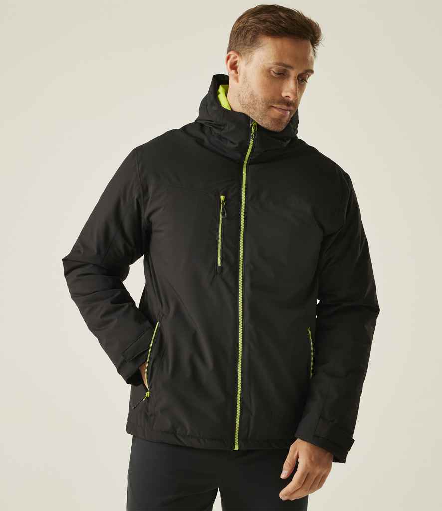 Regatta Professional Regatta Navigate Waterproof Insulated Jacket Black/Lime Green