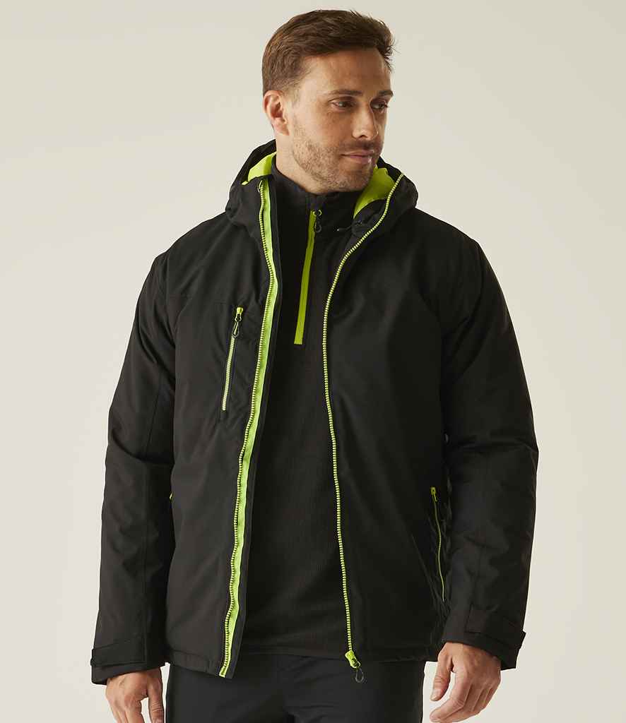 Regatta Professional Regatta Navigate Waterproof Insulated Jacket Black/Lime Green