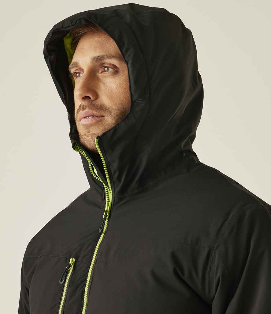 Regatta Professional Regatta Navigate Waterproof Insulated Jacket Black/Lime Green