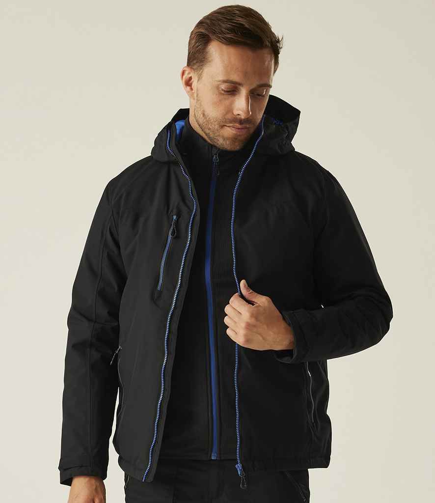 Regatta Professional Regatta Navigate Waterproof Insulated Jacket Black/New Royal Blue