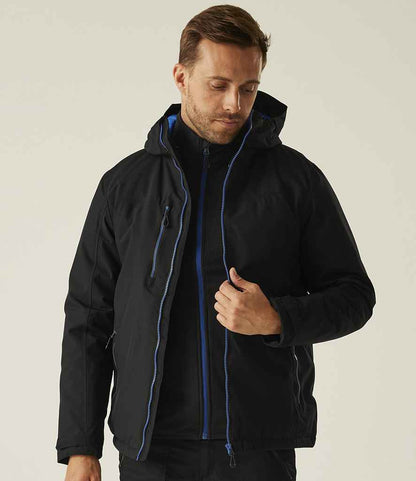Regatta Professional Regatta Navigate Waterproof Insulated Jacket Black/New Royal Blue