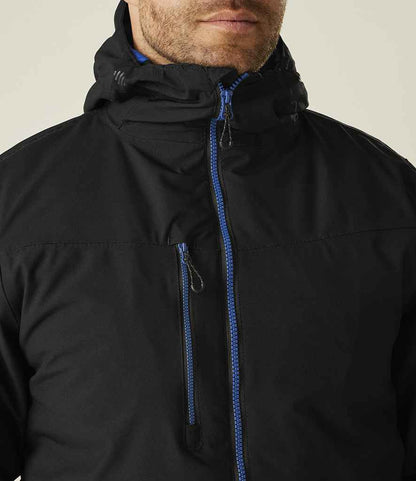 Regatta Professional Regatta Navigate Waterproof Insulated Jacket Black/New Royal Blue