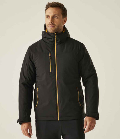 Regatta Professional Regatta Navigate Waterproof Insulated Jacket Black/Orange Pop
