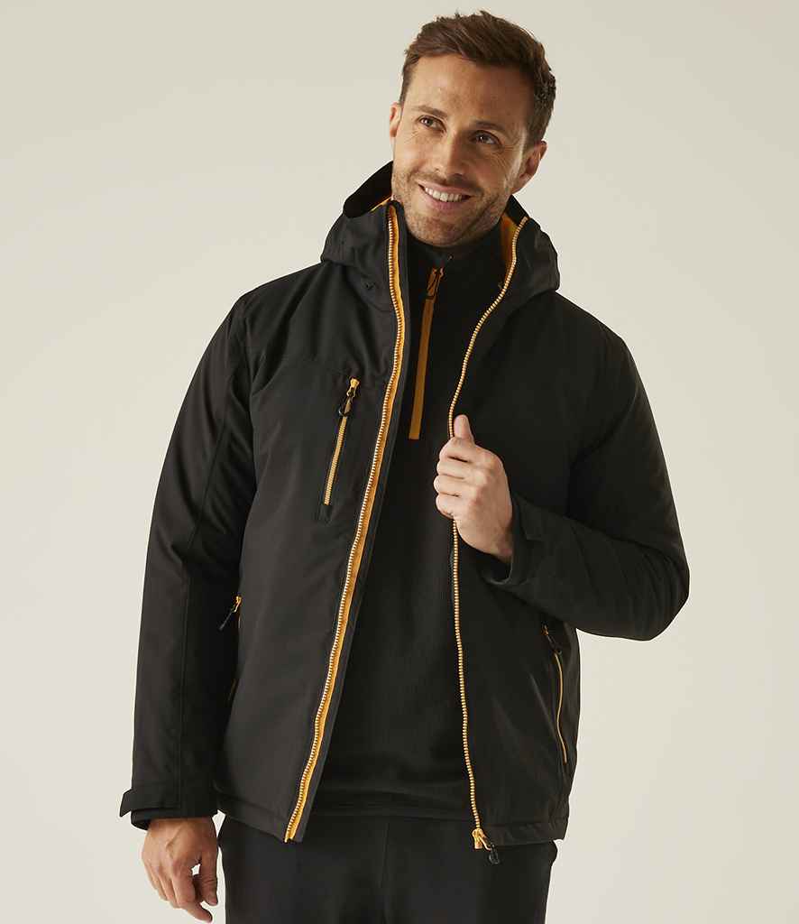 Regatta Professional Regatta Navigate Waterproof Insulated Jacket Black/Orange Pop