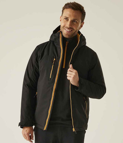 Regatta Professional Regatta Navigate Waterproof Insulated Jacket Black/Orange Pop