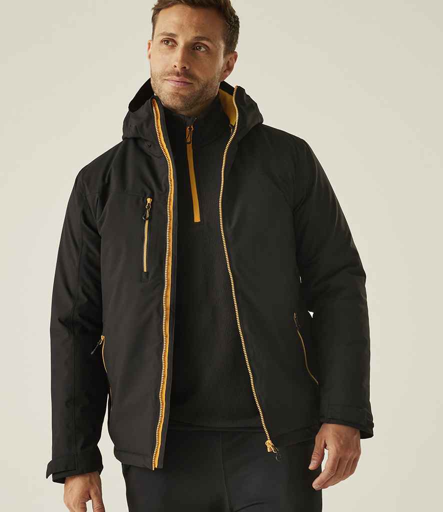 Regatta Professional Regatta Navigate Waterproof Insulated Jacket Black/Orange Pop