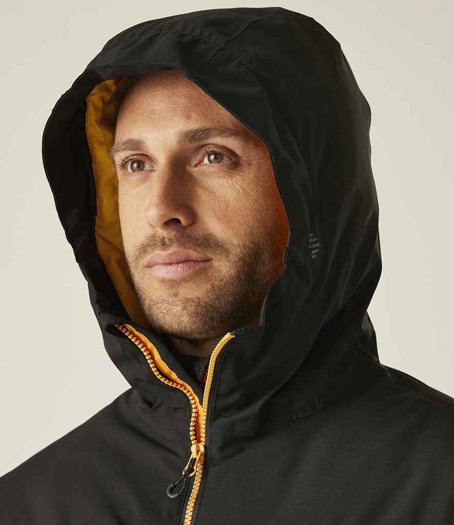Regatta Professional Regatta Navigate Waterproof Insulated Jacket Black/Orange Pop