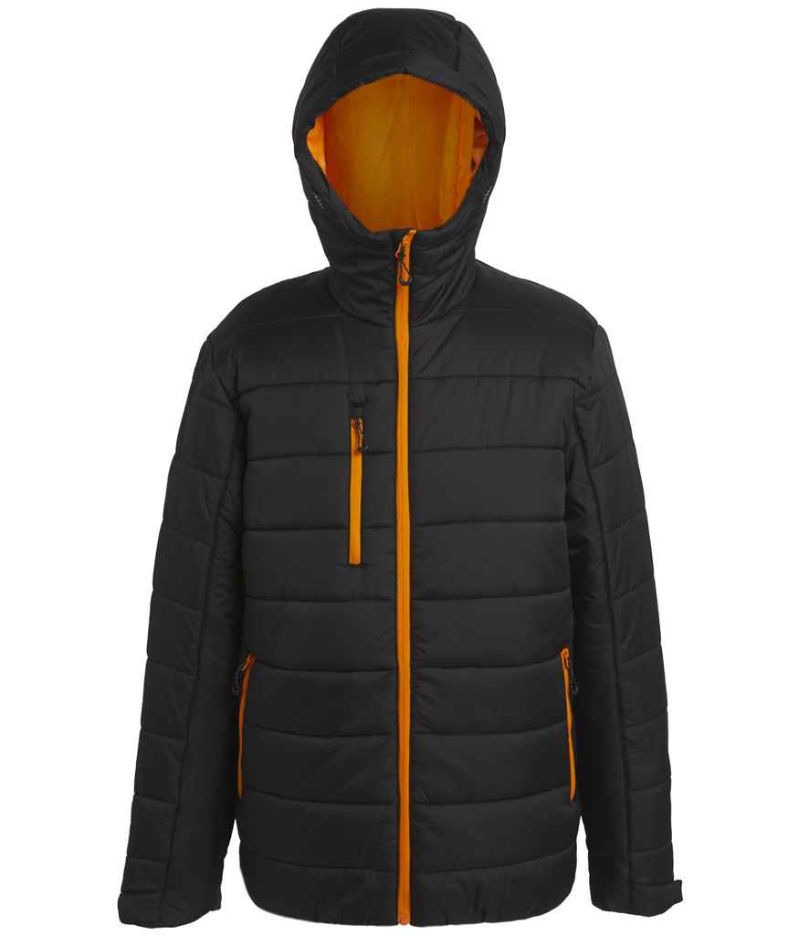 Regatta Navigate Thermal Jacket in Black/Orange Pop