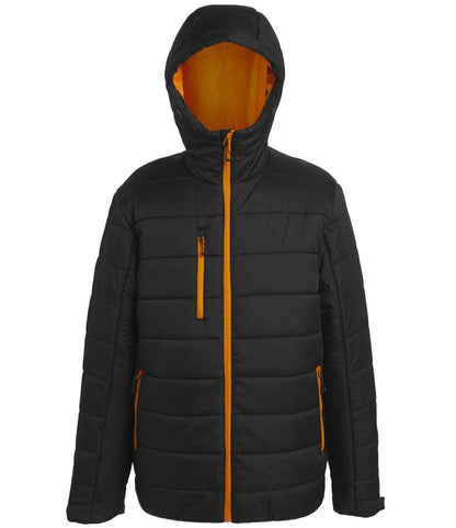 Regatta Navigate Thermal Jacket in Black/Orange Pop
