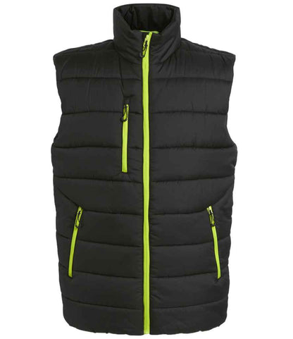 Regatta Navigate Thermal Bodywarmer in Black/Lime Green
