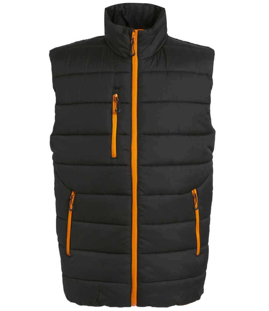Regatta Navigate Thermal Bodywarmer in Black/Orange Pop