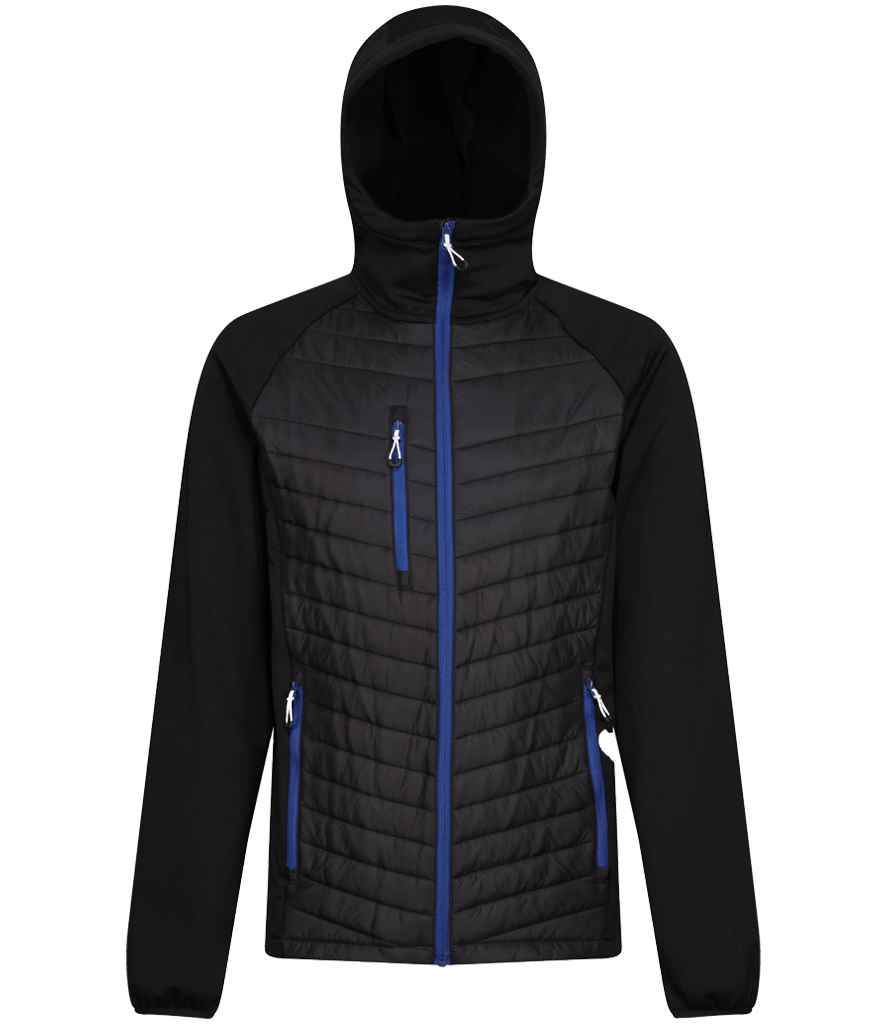 Regatta Navigate Hybrid Jacket in Black/New Royal Blue