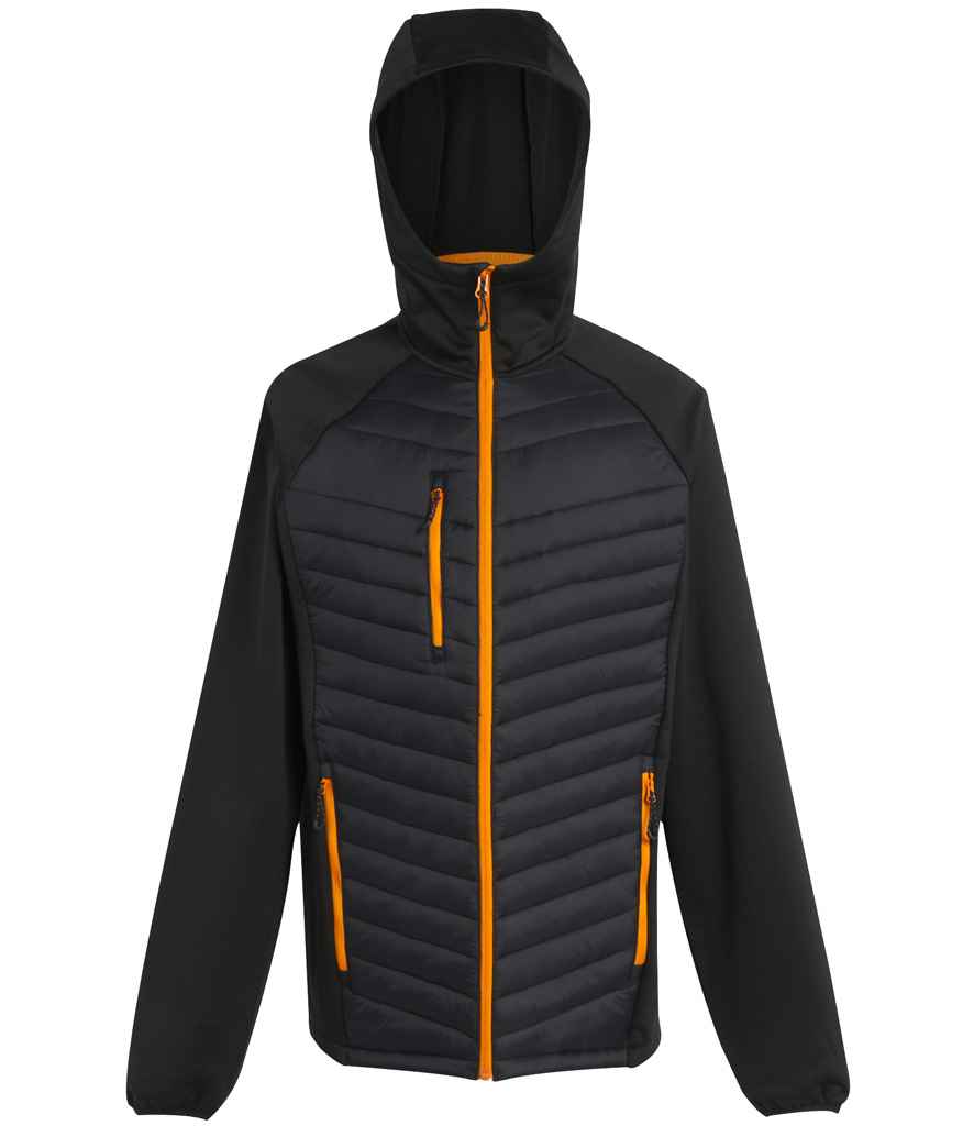 Regatta Navigate Hybrid Jacket in Black/Orange Pop