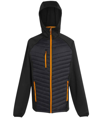 Regatta Navigate Hybrid Jacket in Black/Orange Pop