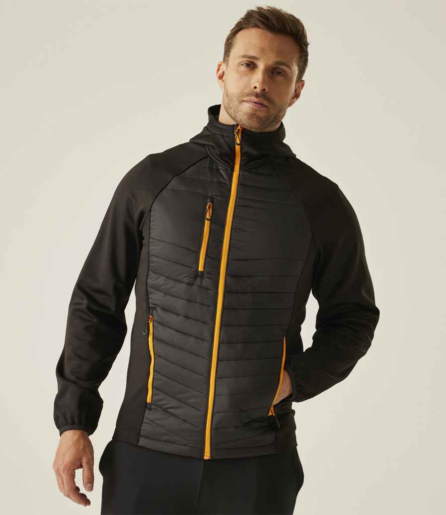 Regatta Professional Regatta Navigate Hybrid Jacket Black/Orange Pop
