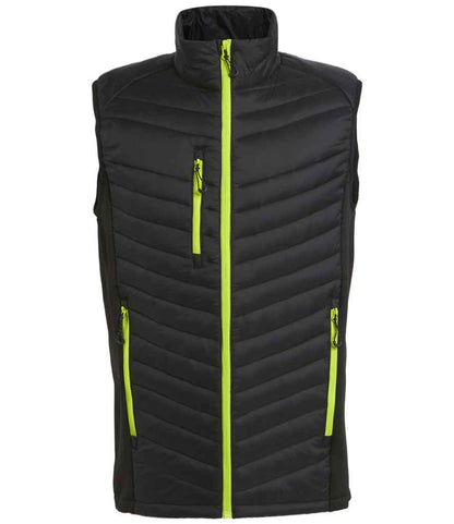 Regatta Navigate Hybrid Bodywarmer in Black/Lime Green