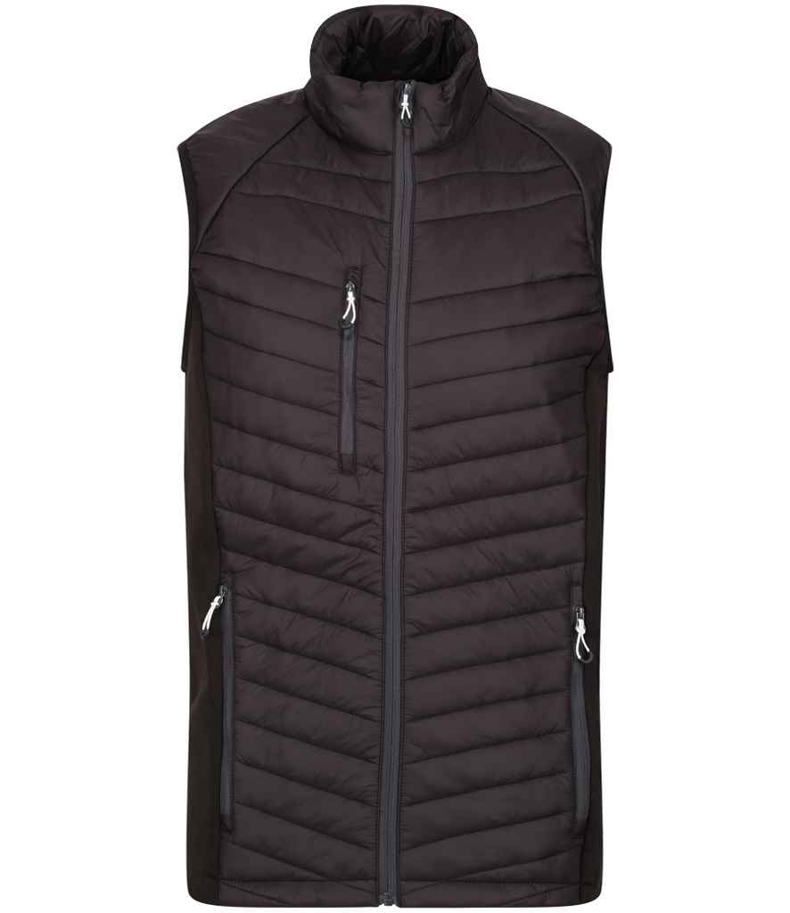 Regatta Navigate Hybrid Bodywarmer in Black/Seal Grey