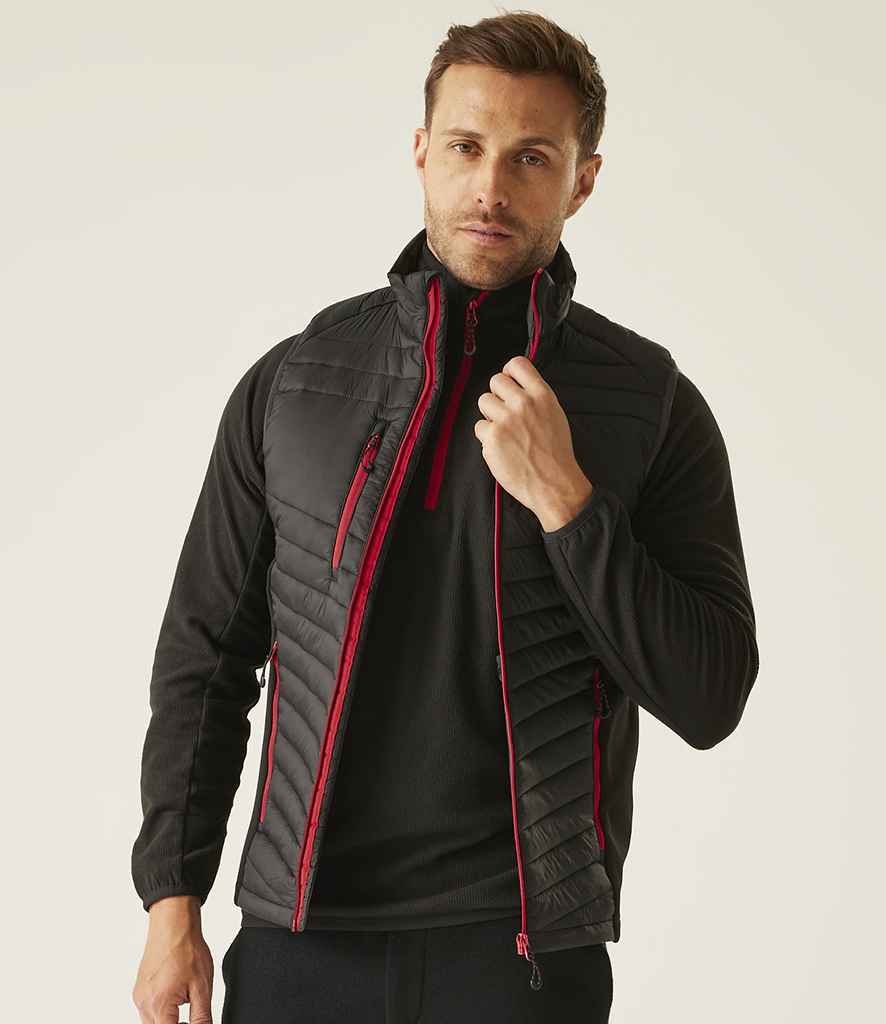Regatta Professional Regatta Navigate Hybrid Bodywarmer Black/Classic Red