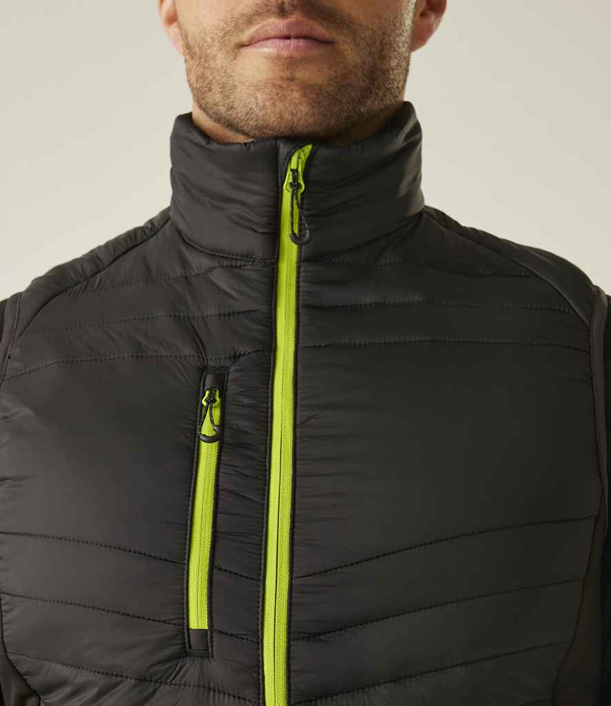 Regatta Professional Regatta Navigate Hybrid Bodywarmer Black/Lime Green