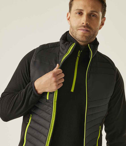 Regatta Professional Regatta Navigate Hybrid Bodywarmer Black/Lime Green