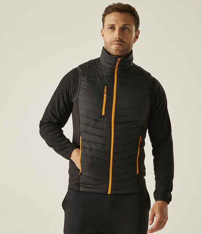 Regatta Professional Regatta Navigate Hybrid Bodywarmer Black/Orange Pop