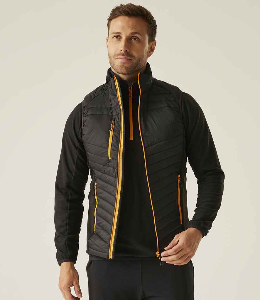 Regatta Professional Regatta Navigate Hybrid Bodywarmer Black/Orange Pop