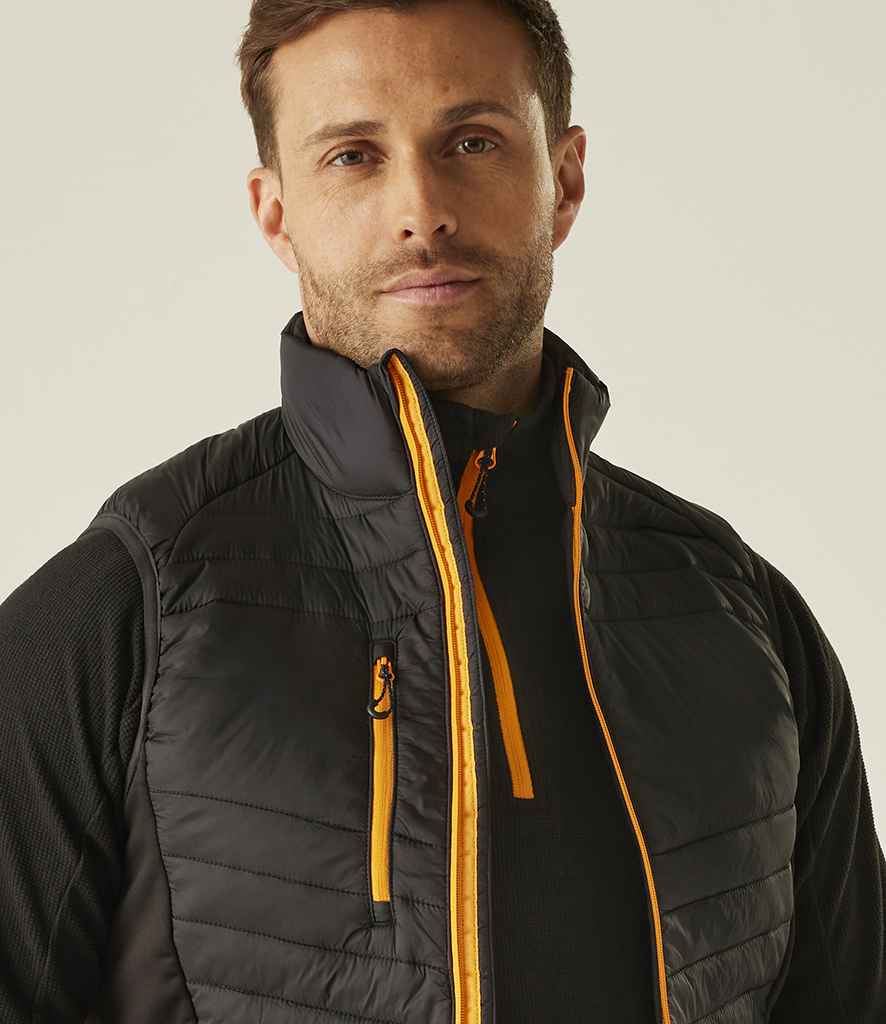 Regatta Professional Regatta Navigate Hybrid Bodywarmer Black/Orange Pop