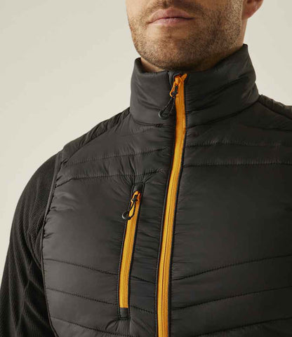 Regatta Professional Regatta Navigate Hybrid Bodywarmer Black/Orange Pop