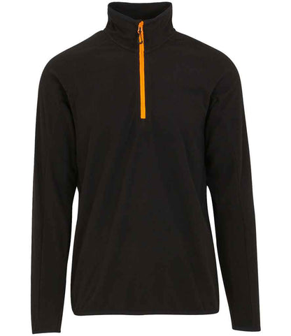 Regatta Navigate Half Zip Fleece in Black/Orange Pop