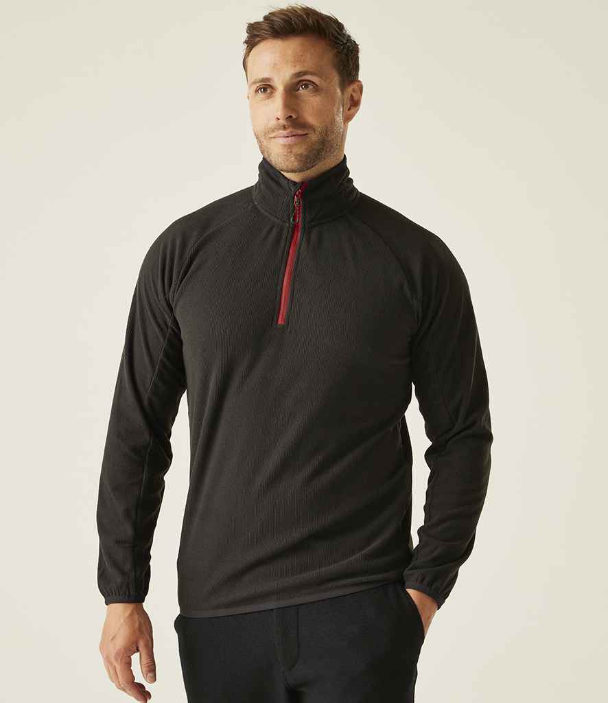 Regatta Professional Regatta Navigate Half Zip Fleece Black/Classic Red