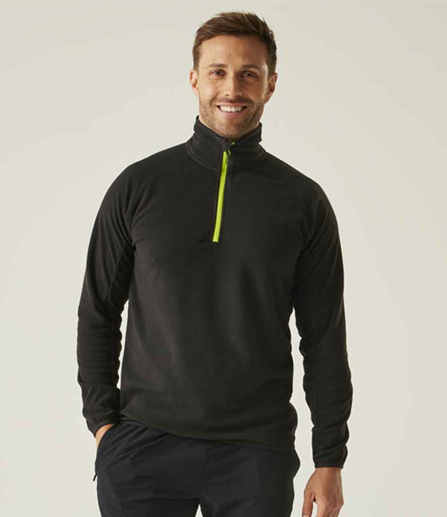 Regatta Professional Regatta Navigate Half Zip Fleece Black/Lime Green