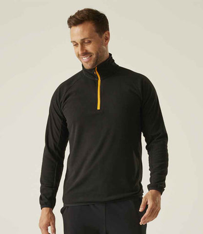 Regatta Professional Regatta Navigate Half Zip Fleece Black/Orange Pop