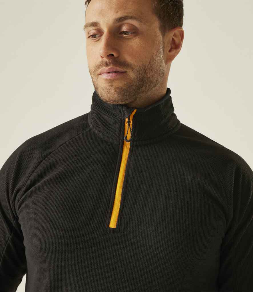 Regatta Professional Regatta Navigate Half Zip Fleece Black/Orange Pop