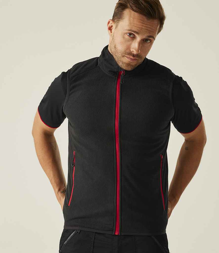 Regatta Professional Regatta Navigate Fleece Bodywarmer Black/Classic Red