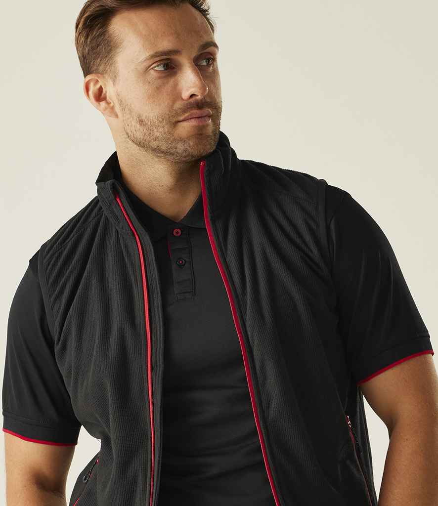 Regatta Professional Regatta Navigate Fleece Bodywarmer Black/Classic Red